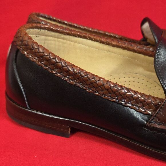 ALLEN EDMONDS Maxfield Tassel‎ Loafer Black Brown Mens Size 11.5 D - Picture 2 of 12